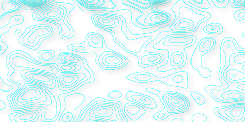 Abstract white background with waves. The blue line on white contours vector topography stylized height of the lines map. Abstract background vector and topographic pattern line map background. wavy p