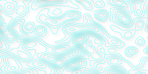 Abstract white background with waves. The blue line on white contours vector topography stylized height of the lines map. Abstract background vector and topographic pattern line map background. wavy p