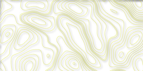 Wave paper curved relief background. Blank topographic contour map subtle. Topographic line map. Modern design with White background with topographic wavy pattern design. 