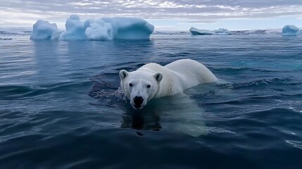 The Lost Habitat: A Polar Bear's Struggle