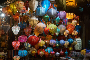 Lanterns in Hoi An ancient town at night