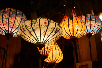 Lanterns in Hoi An ancient town at night
