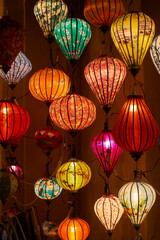Lanterns in Hoi An ancient town at night