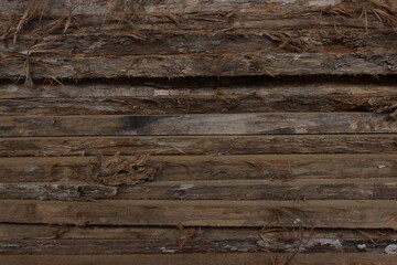 Stacked Wooden Planks With Natural Texture