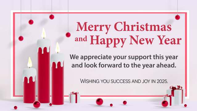 Business Holiday Candlelight Greeting