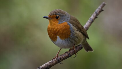Fototapeta premium robin on a branch