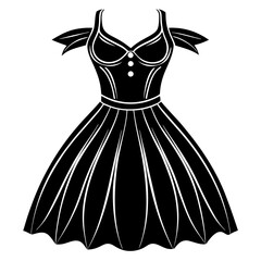 illustration of a dress