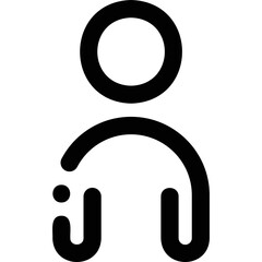 Simple vector icon man