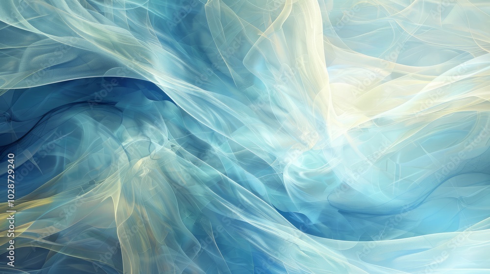 Poster abstract fractal art design with intricate patterns and vibrant color blends – unique digital backgr