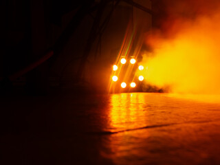 Stage Atmosphere: Smoke and Colored Lights for Live Events.