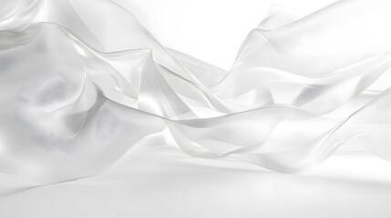 Obraz premium Transparent melted piece of acrylic, plastic isolated on white background 