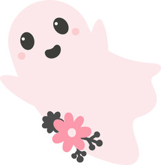 Pink Halloween, Cute ghosts, Kawaii, Halloween coquette, Groovy, retro