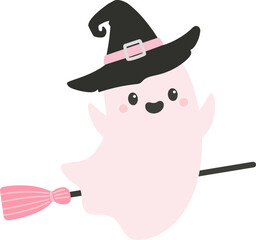 Pink Halloween, Cute ghosts, Kawaii, Halloween coquette, Groovy, retro
