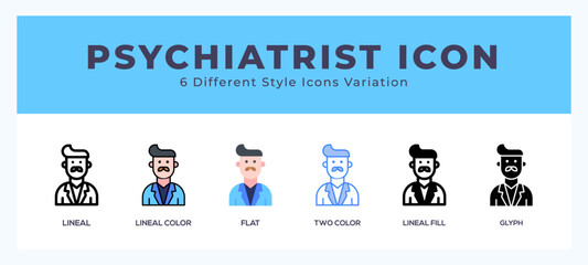 Psychiatrist icon vector for web. and mobile app