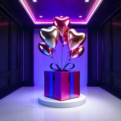 gift box with ribbon