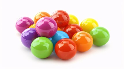 Fototapeta premium Colorful Ball Pit Fun: A Playful Explosion of Color