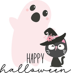 Pink Halloween, Cute ghosts, Kawaii, Halloween coquette, Groovy, retro