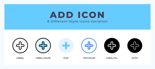 Add icon vector illustration. trendy styles