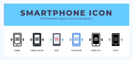 Smartphone vector icons designed. icon symbol set.
