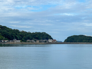 Obraz premium 海と町