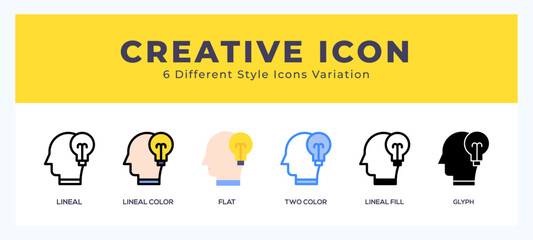 Creative icon vector illustration. trendy styles