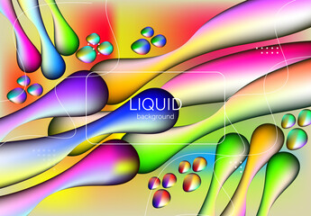 Liquid Abstract Background Design - Powered by Adobe