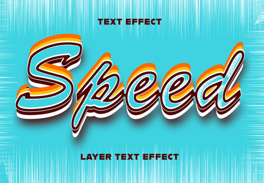 Speed Text Effect Layout