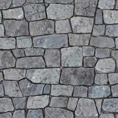 Close-up of gray stone wall texture, showing details of the rough surface.