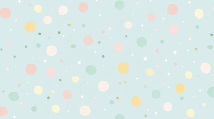 Abstract pastel polka dot pattern background.