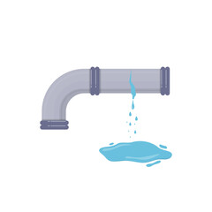 Leaking Pipe with Water Flows