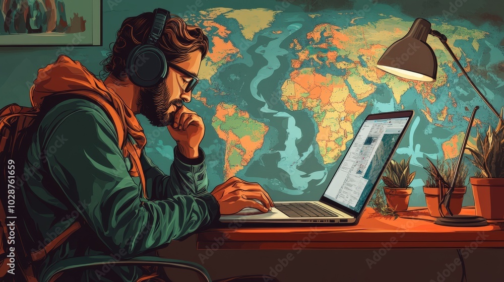 Poster challenges digital nomads face include navigating time zones, securing reliable internet connections