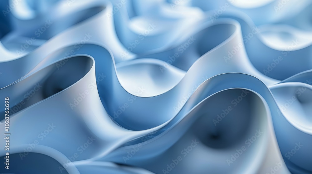 Poster wave line abstract shape background wallpaper – fluid curves and soft color gradients for modern int
