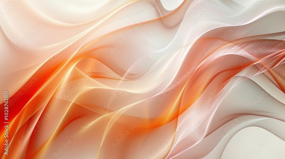 Poster wave line abstract shape background wallpaper – fluid curves and soft color gradients for modern int
