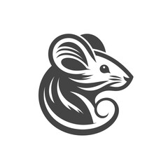 Naklejka premium little mouse isolated vector illustration