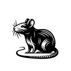 Fototapeta premium Rat isolated vector illustration