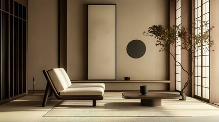 Modern Living Room with Armchair and Sleek Design This captures the overall aesthetic and focus of the space, emphasizing the contemporary and minimalistic style
