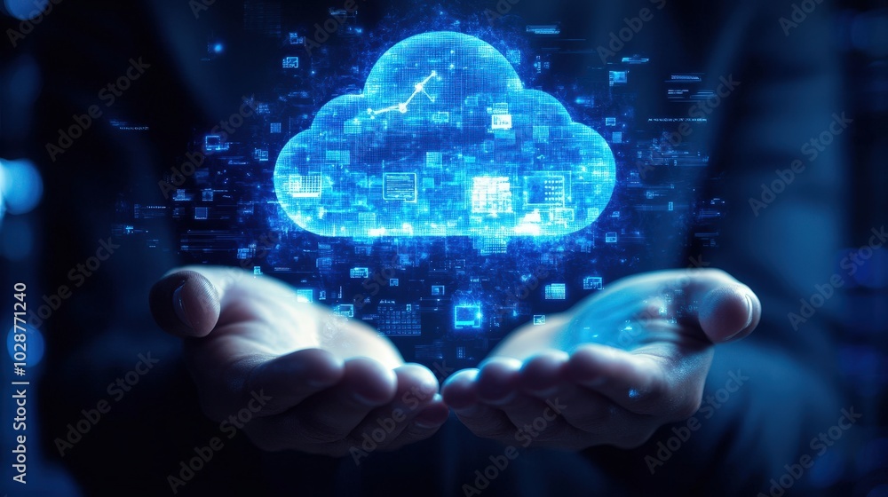 Poster impact of cloud on customer experience: examine how cloud computing improves customer experience.