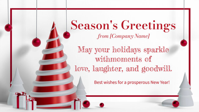 Business Holiday Tree Greeting