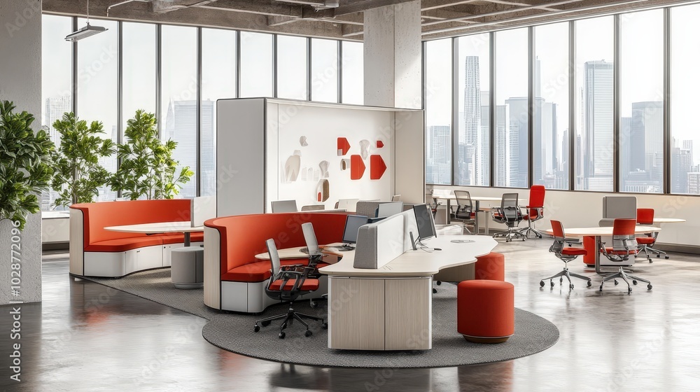 Poster incorporating flexibility in workspace design: discuss the benefits of flexibility in workspace desi