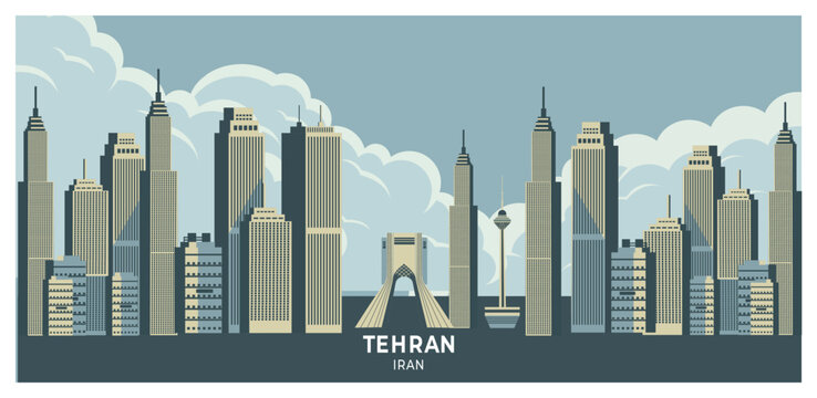 Tehran Iran city landscape