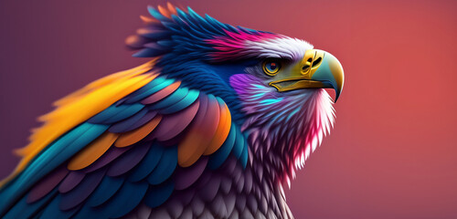 Obraz premium Eagle: A Symbol of American Freedom and Power