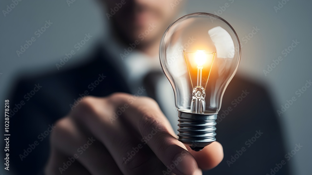 Aufkleber illuminating business solutions:a bright spark for overcoming challenges and driving innovation. har
