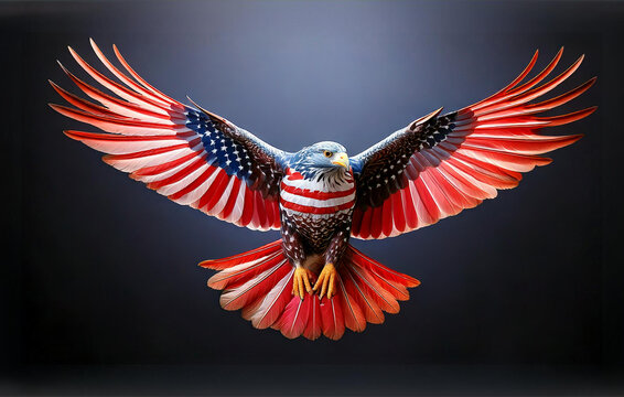 closeup american flying eagel picture