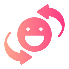 circular arrow gradient icon