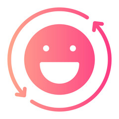 circular arrow gradient icon