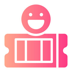 ticket gradient icon