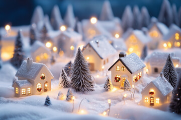 christmas tree in the snow