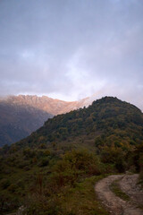 The view of Khustup Mountain, Armenia