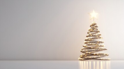 decorated christmas tree with lights