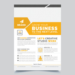 Annual report brochure flyer template design, business advertisement, magazine cover, ads, catalog vector layout in A4 size